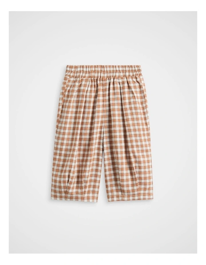 Check Woven Pant in Spice image 1