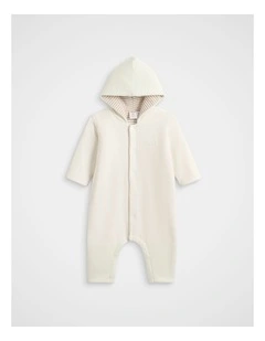 Logo Corduroy Coverall in Classic Cream