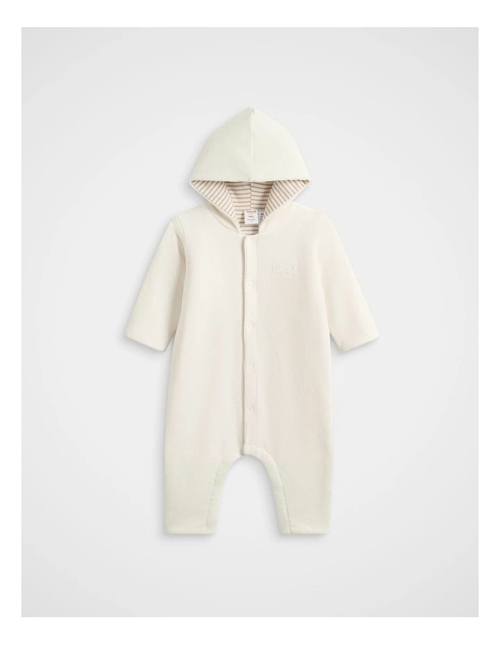 Logo Corduroy Coverall in Classic Cream image 1