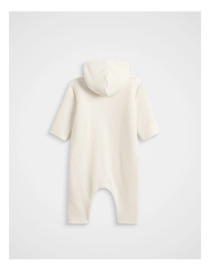 Logo Corduroy Coverall in Classic Cream image 2