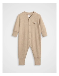 Horse Logo Jumpsuit in Nutmeg Marle