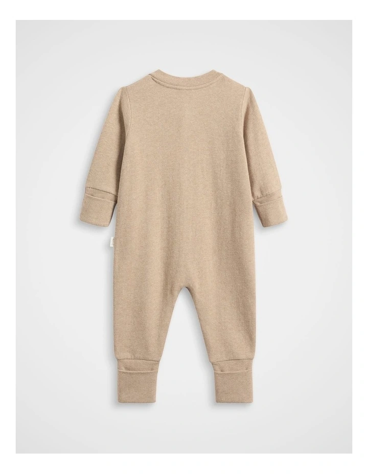 Horse Logo Jumpsuit in Nutmeg Marle image 2