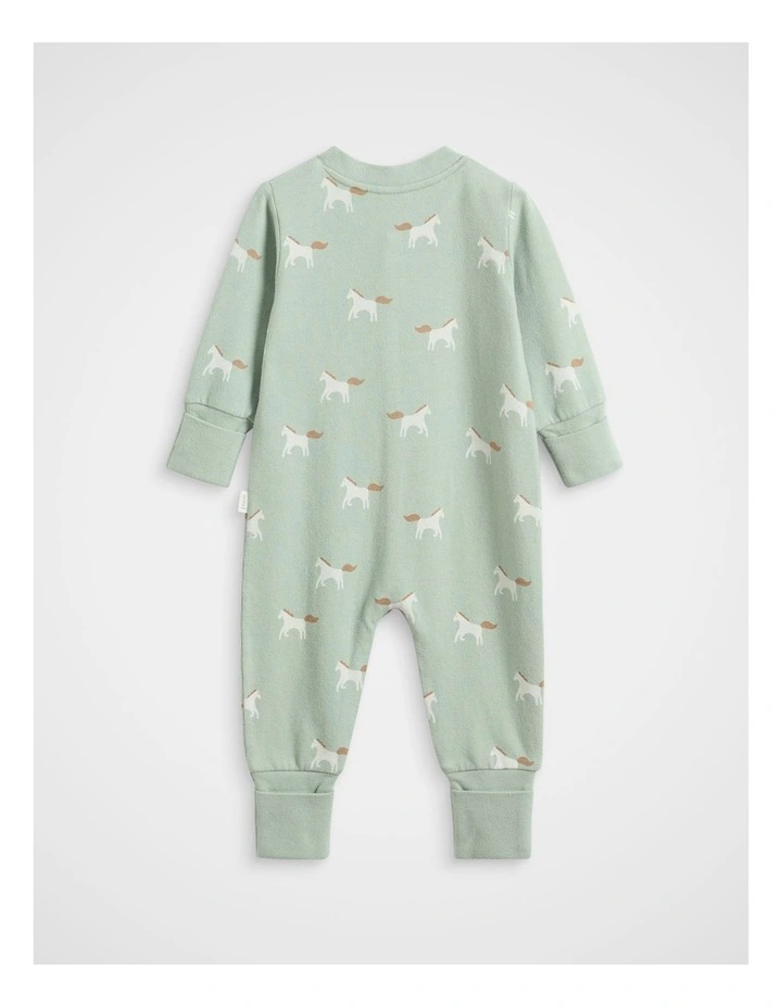 Horse Jumpsuit in Sage image 2