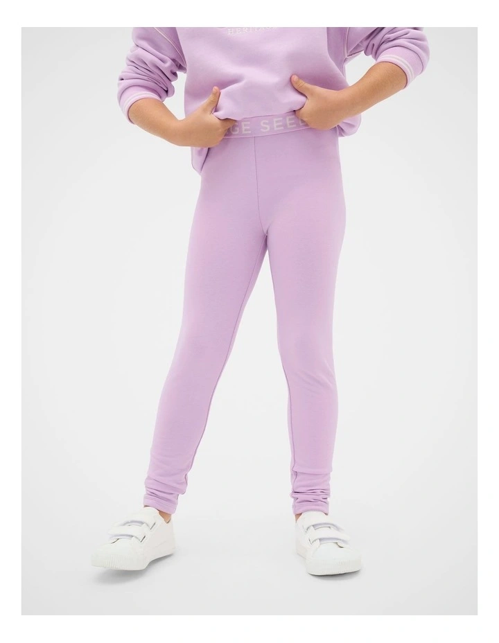 Core Terry Legging in Orchid image 1