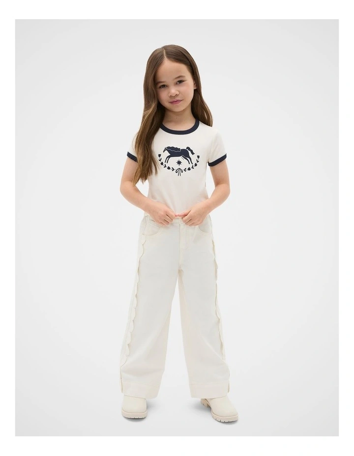 Horse Tee in Classic Cream image 3