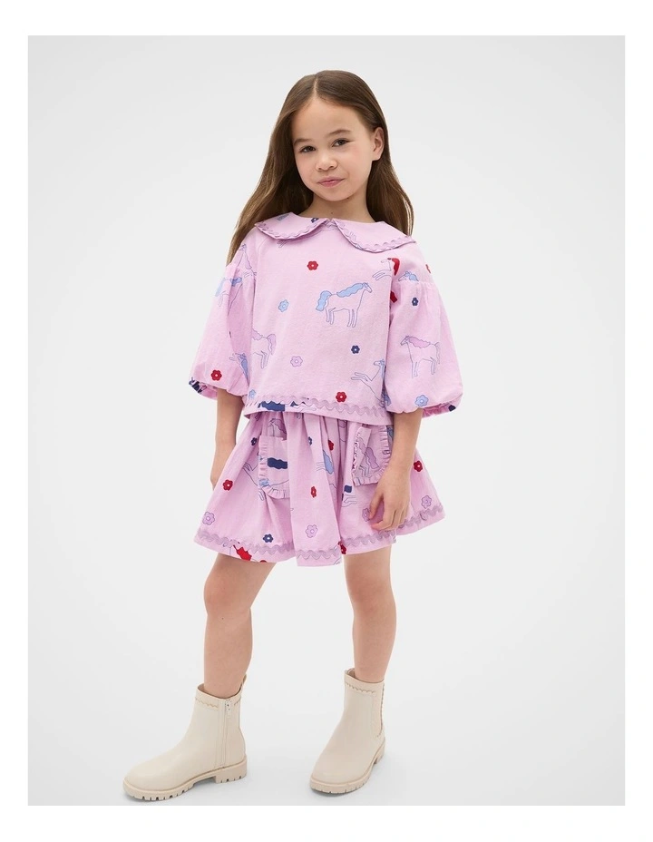 Horse Skirt in Orchid image 3