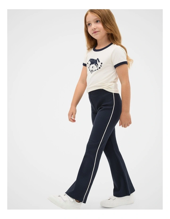 Piped Kick Flare in New Navy image 3