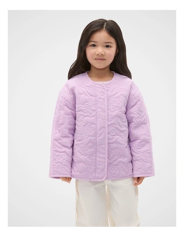 Horse Embroidered Jacket in Orchid image 1