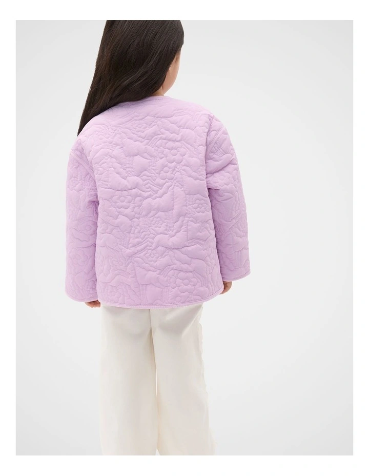 Horse Embroidered Jacket in Orchid image 2