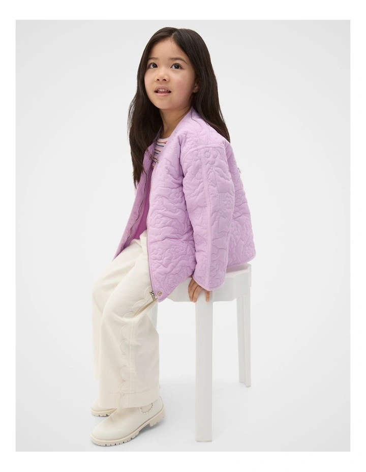 Horse Embroidered Jacket in Orchid image 3