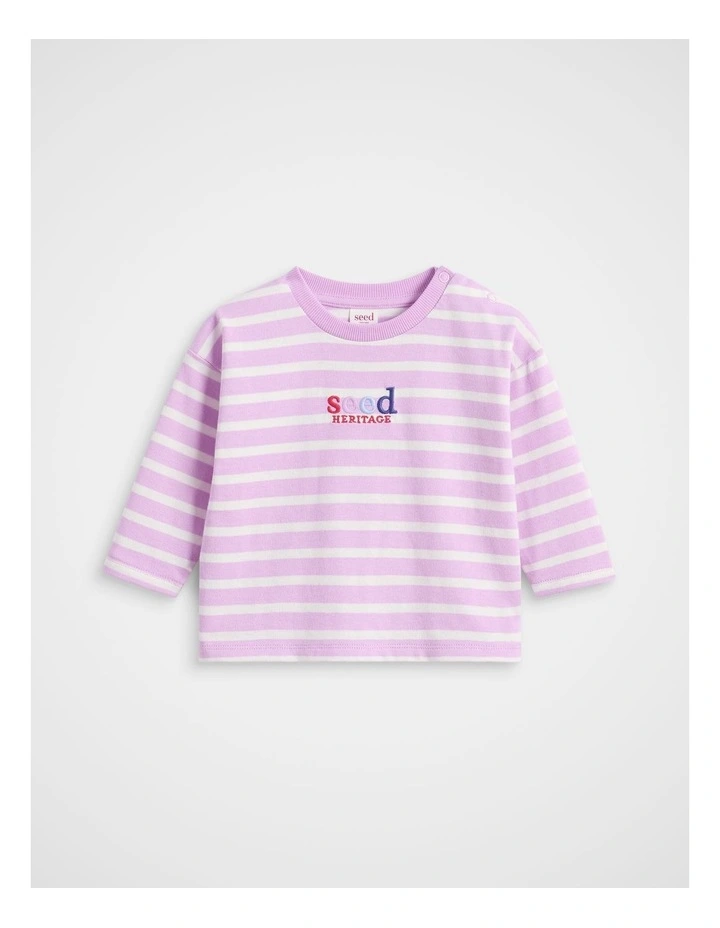 Logo Rugby Tee in Orchid image 1