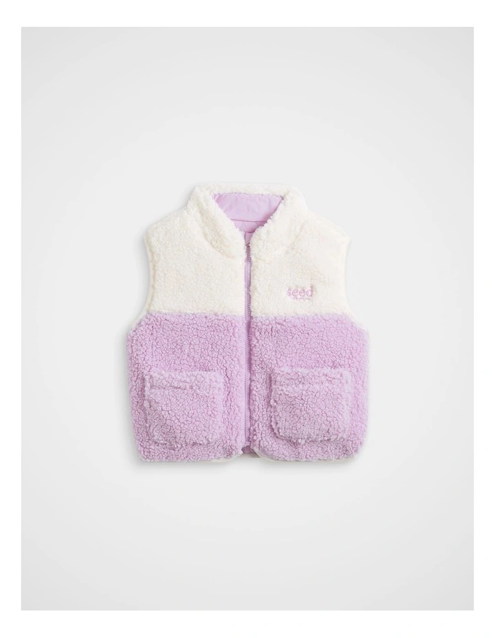 Reversible Logo Vest in Orchid image 1