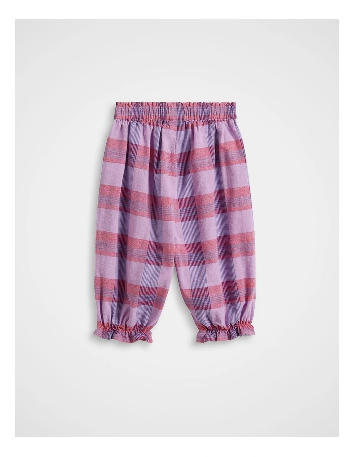 Check Frill Pant in Multi image 2