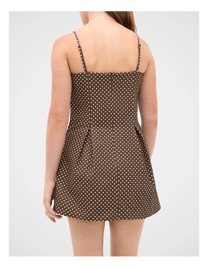 Spot Dress in Chocolate image 2