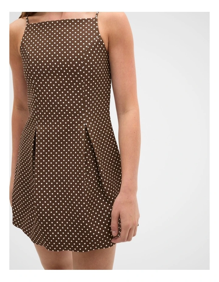Spot Dress in Chocolate image 3