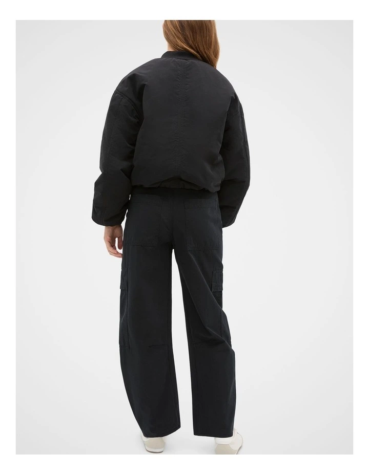 Tapered Cargo Pant in Black image 2