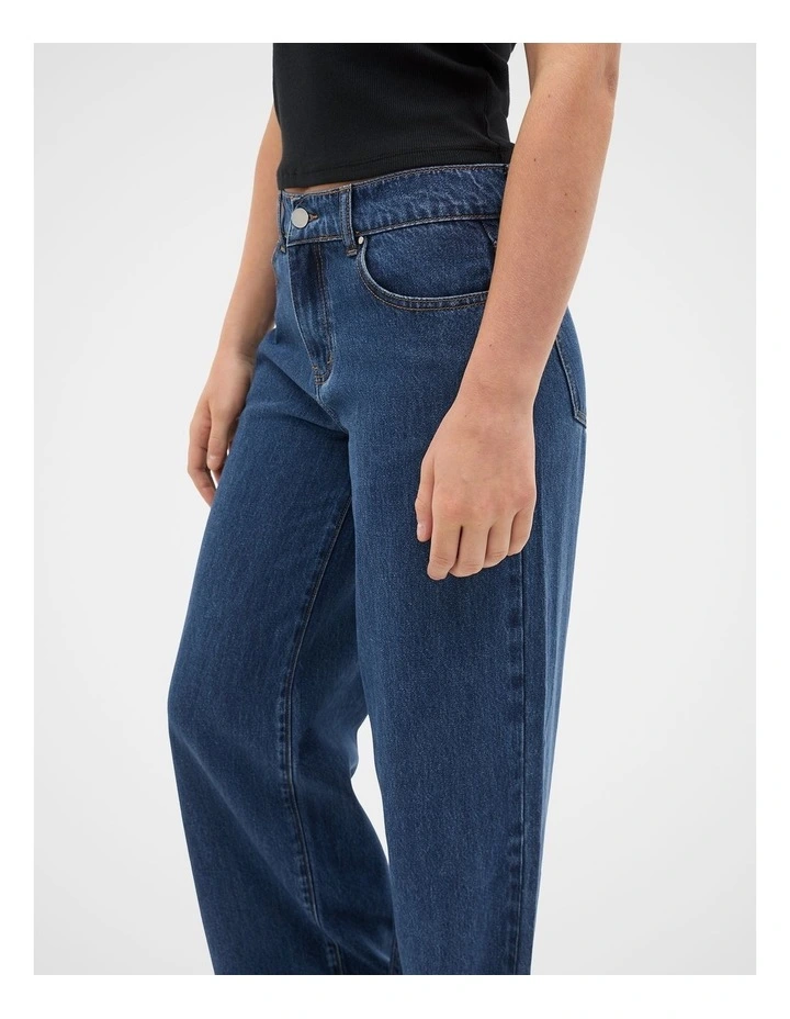 Core Straight Denim Jean in Ink Wash image 3