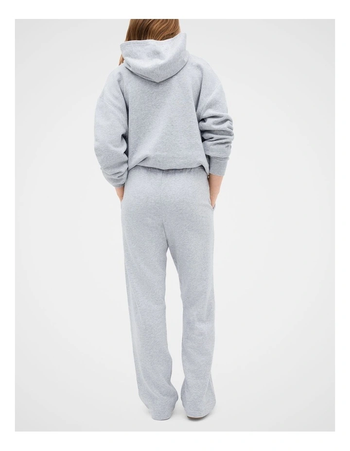 Roll Waist Logo Track Pant in Cloud Grey Marle image 2