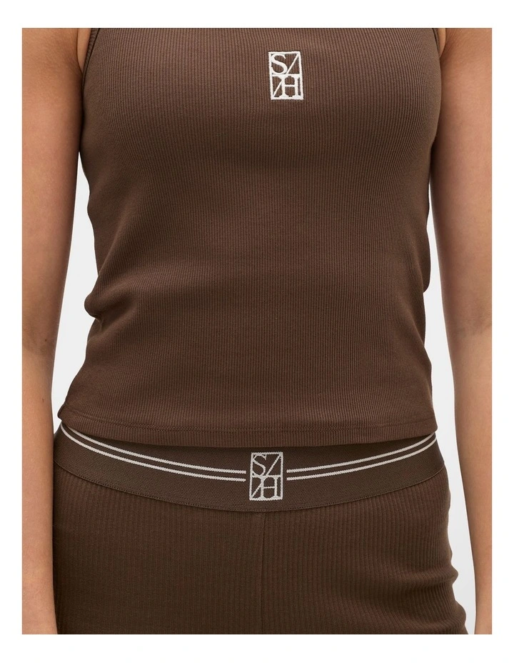 Logo Kick Flare in Chocolate image 4