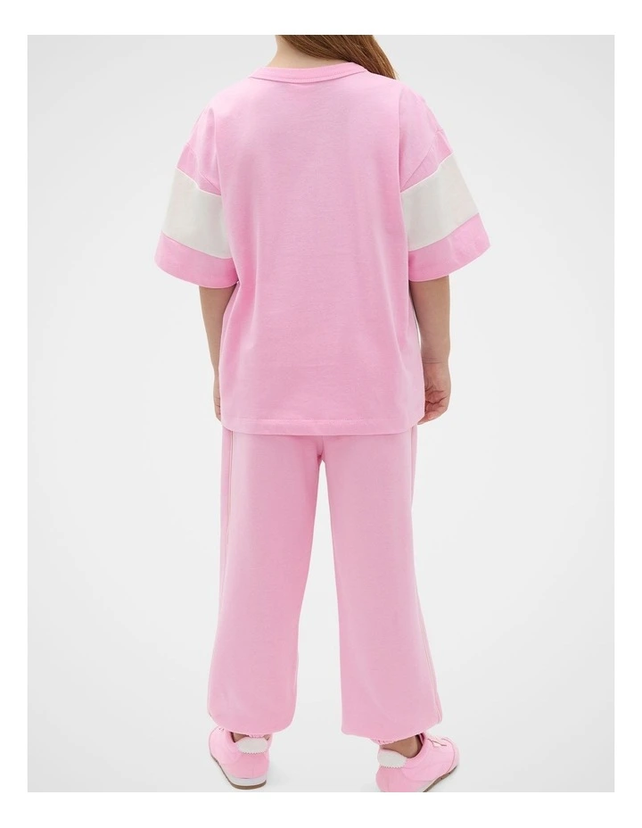 Colourblock Logo Tee in Multi image 2