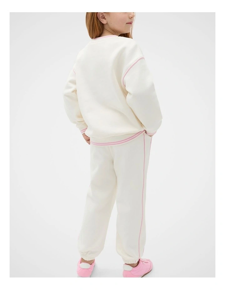 Core Logo Sweat Top in Cream image 2