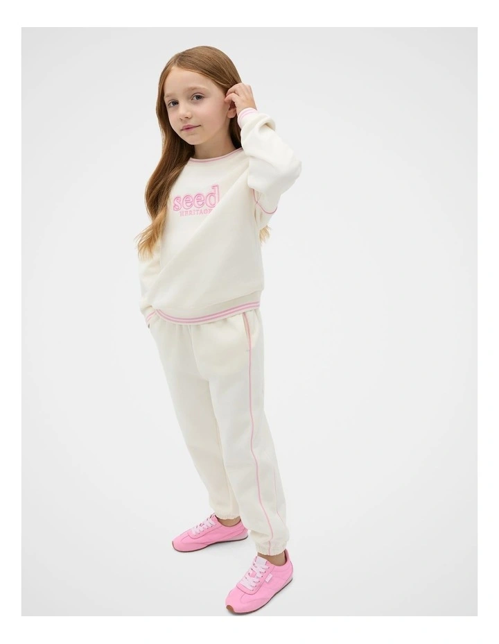 Core Trackpant in Cream image 3