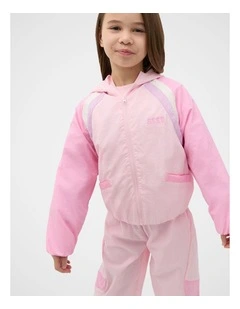 Spliced Logo Spray Jacket in Multi