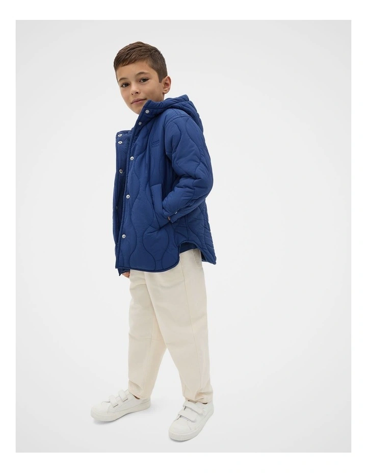 Core Puffer Jacket in French Navy image 3