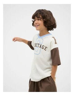 Seed Sports Mesh Tee in Classic Cream