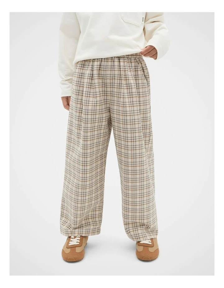 Check Woven Pant in Multi image 1