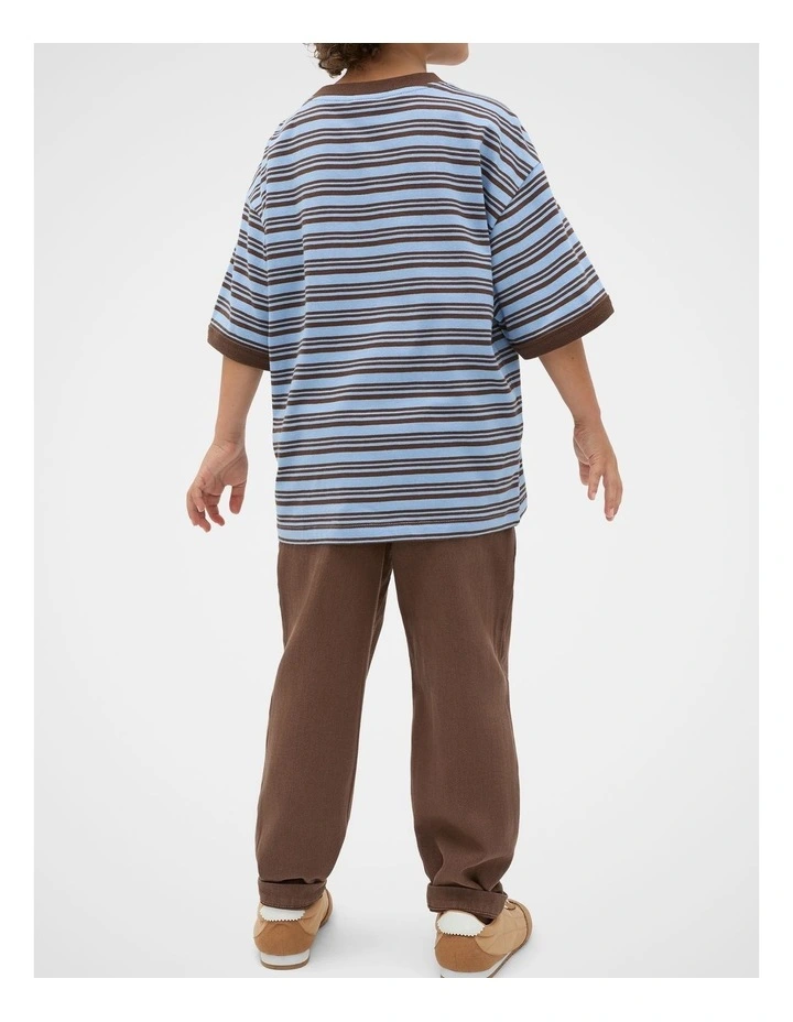 Stripe Logo Tee in Cloud Blue image 2