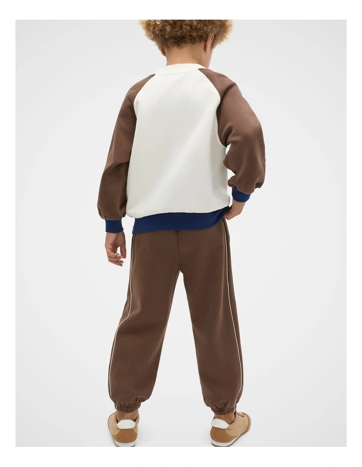 Colourblock Logo Sweat in Multi image 2