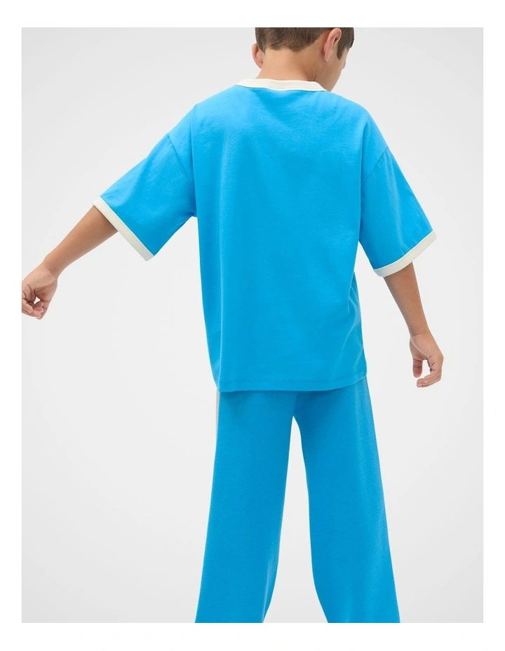 MD Retro Tee in Pacific Blue image 2