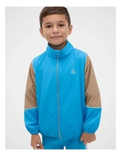 MD Colourblock Spray Jacket in Pacific Blue