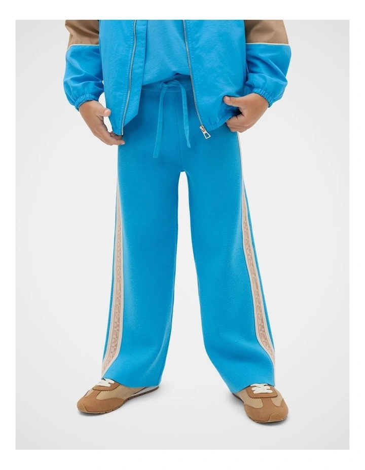 MD Side Stripe Knit Pant in Pacific Blue image 1