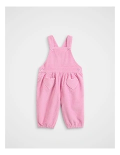 Heart Pocket Overall in Pink
