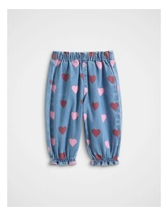 Heart Denim Jean in Washed Indigo