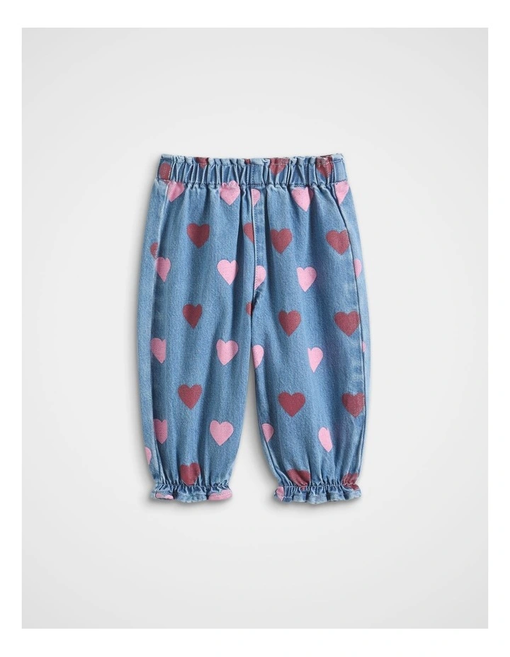 Heart Denim Jean in Washed Indigo image 1