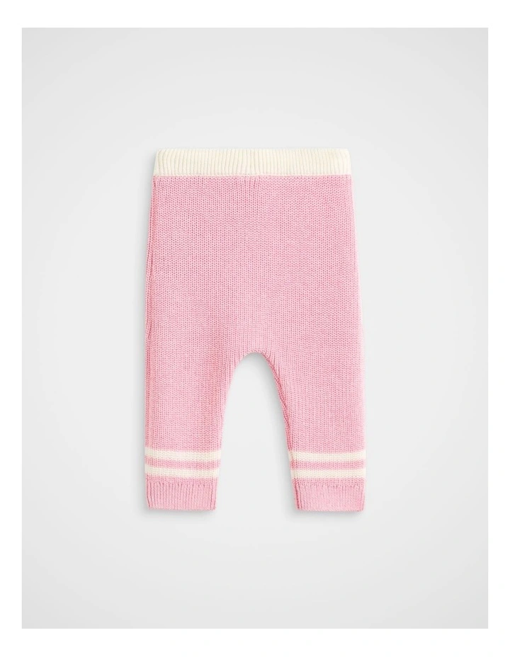 Sporty Knit Pant in Classic Cream image 2