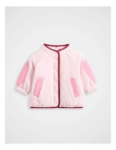 Polar Fleece Reversible Jacket in Pink Lemonade