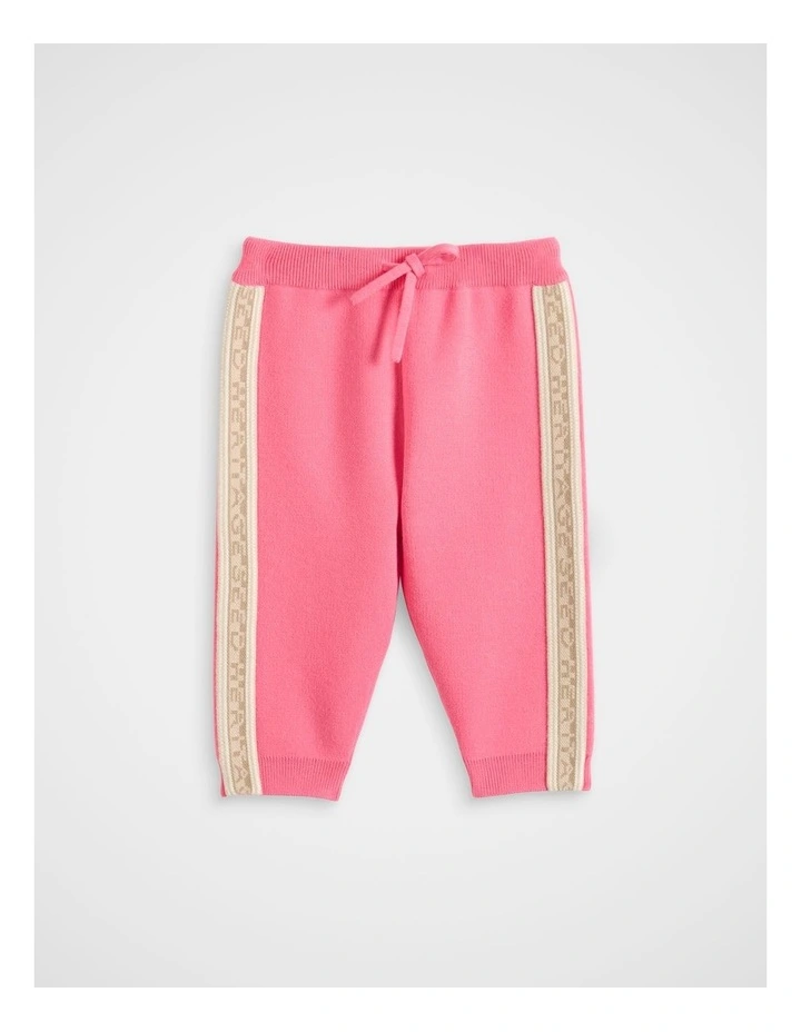 MD Side Stripe Knit Pant in Bubblegum Pink image 1