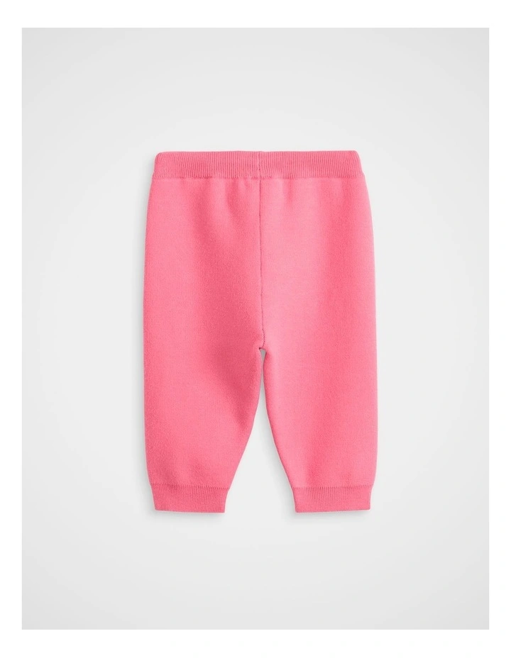 MD Side Stripe Knit Pant in Bubblegum Pink image 2
