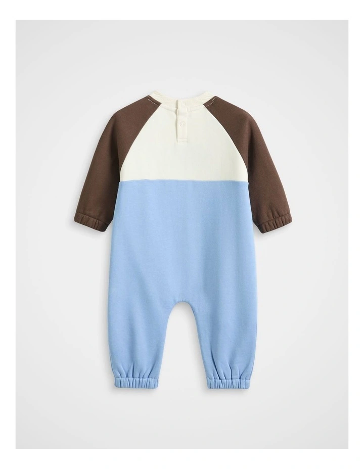 Colourblock Logo Romper in Multi image 2