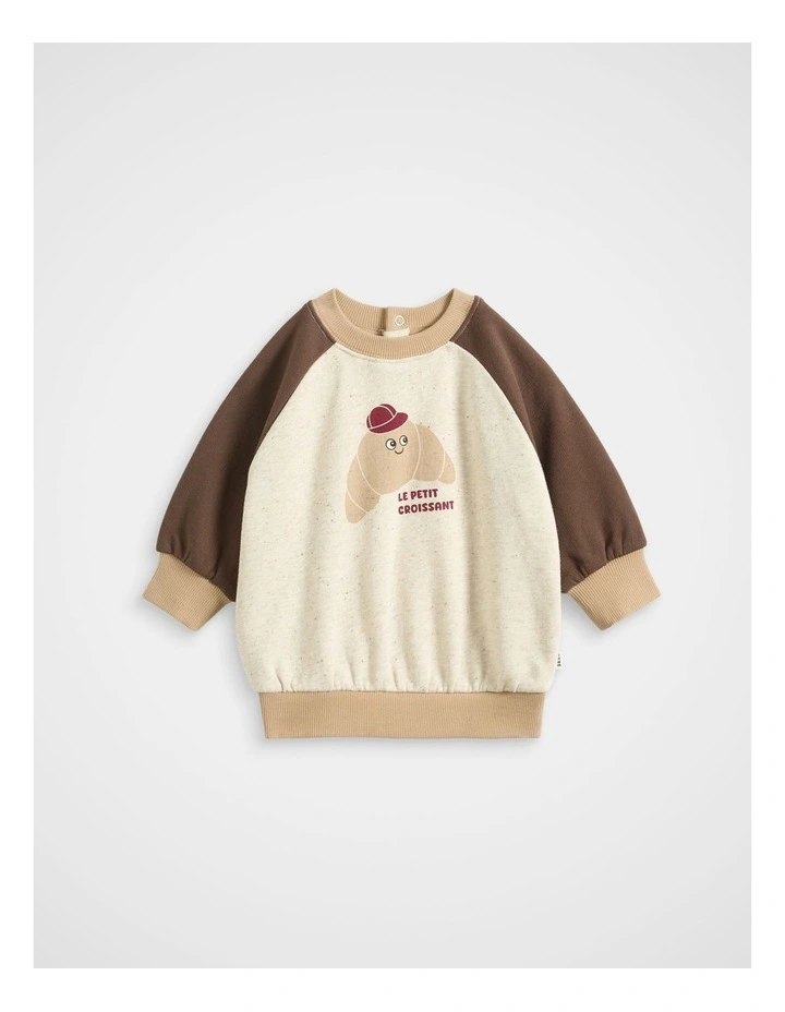 Croissant Sweat in Multi image 1