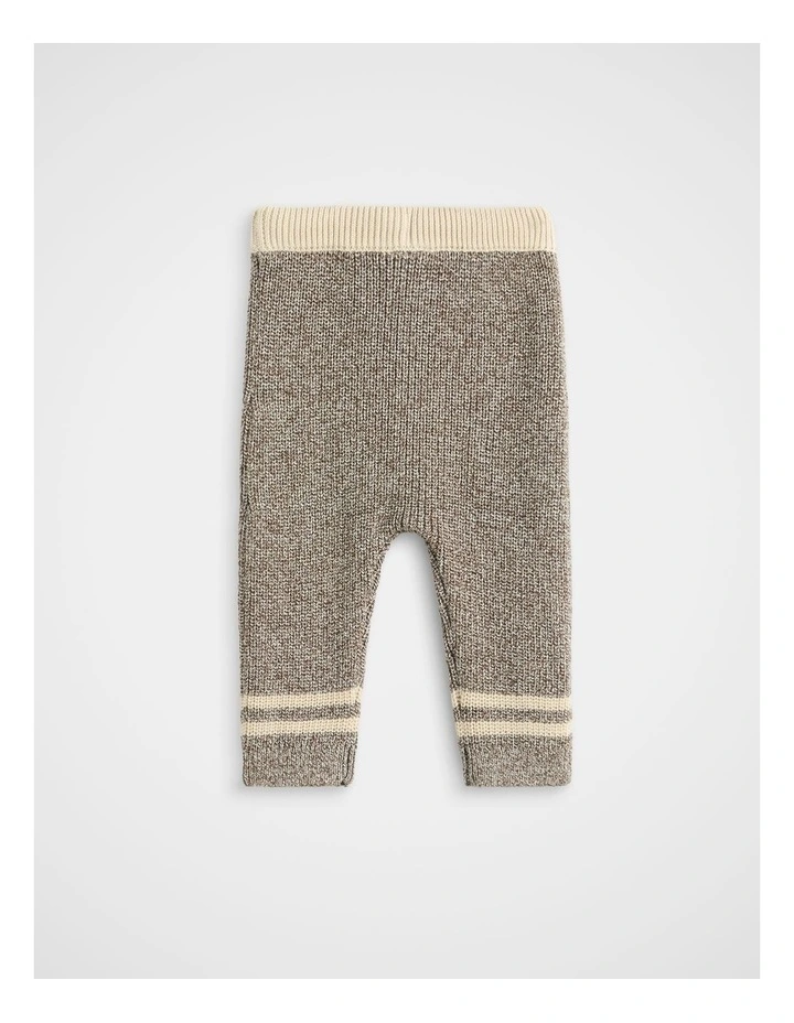 Sporty Knit Pant in Cacao image 2