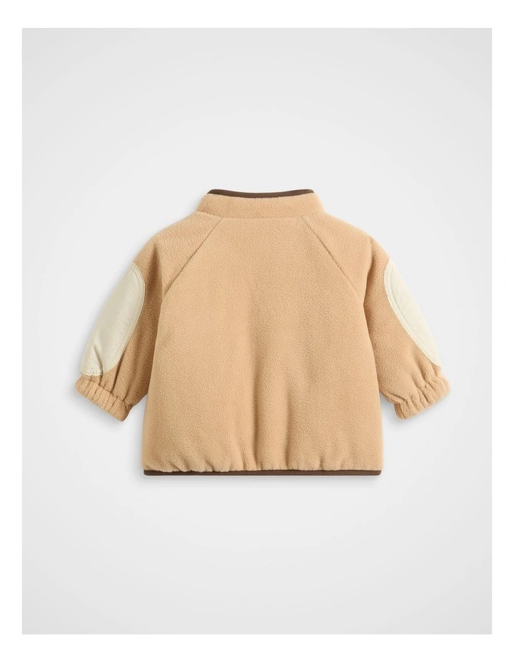 Polar Fleece Reversible Jacket in Multi image 2