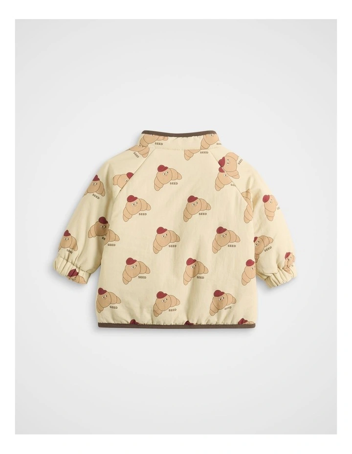 Polar Fleece Reversible Jacket in Multi image 4