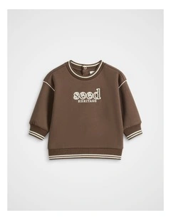 Core Logo Sweat in Cacao