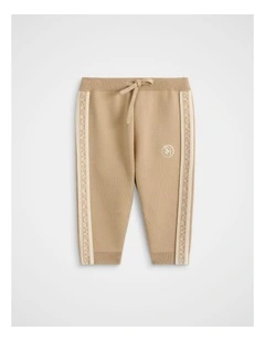 MD Side Stripe Knit Pant in Sandstone