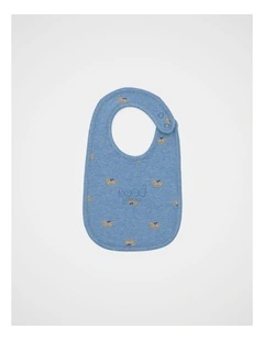Logo Croissant Bib in Blue